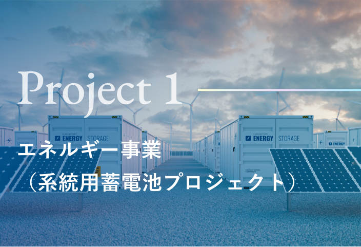 Project 1 エネルギー事業（系統用蓄電池プロジェクト）