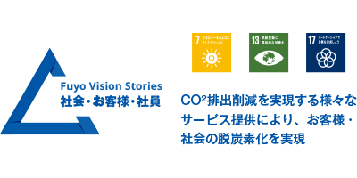 CO₂排出削減を実現する様々なサービス提供により、お客様・社会の脱炭素化を実現する。